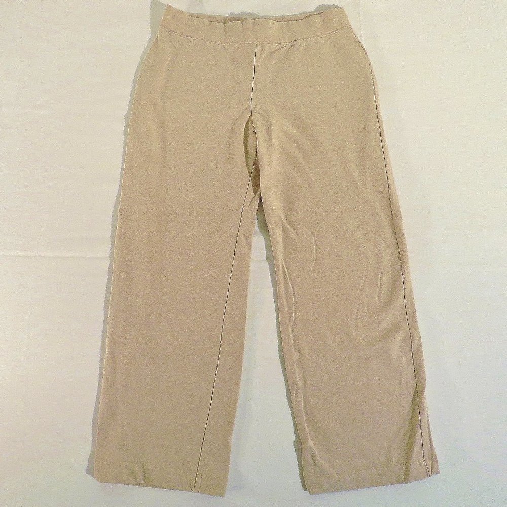 TALBOTS Women's Large (Actual 33-38 x 28) Stretch Casual Lounge Pants Tan